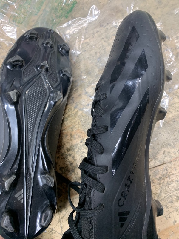 Photo 1 of adidas Unisex X Crazyfast.3 Firm Ground Closeout Sneaker, Black/Black/Black, 9.5 US Men