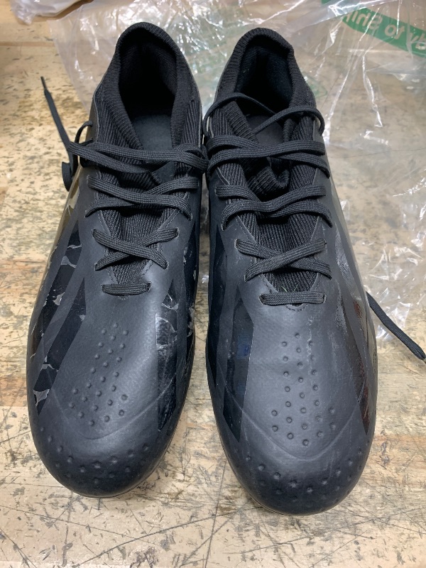 Photo 1 of adidas Unisex X Crazyfast.3 Firm Ground Closeout Sneaker, Black/Black/Black, 9.5 US Men