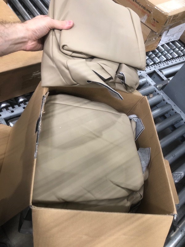 Photo 1 of AUTOKAY Driver & Passenger Seat Cover Tan for Toyota Tundra Sequoia 2000-2007