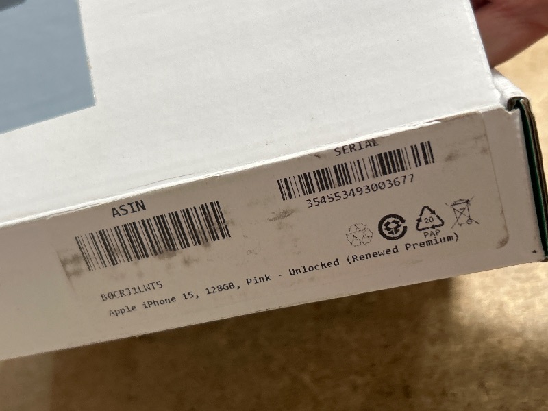 Photo 1 of Apple iPhone 15, 128GB, Pink - Unlocked (Renewed Premium)