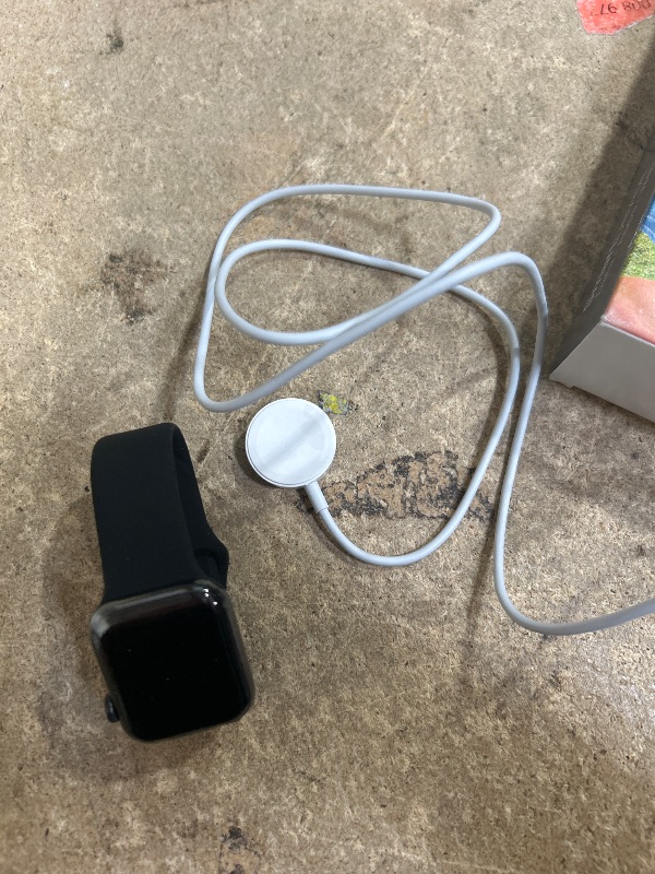 Photo 1 of ** SEE NOTES ***Apple Watch Series 5 (GPS + Cellular, 40MM) - Stainless Steel Case with Black Sport Band (Renewed)