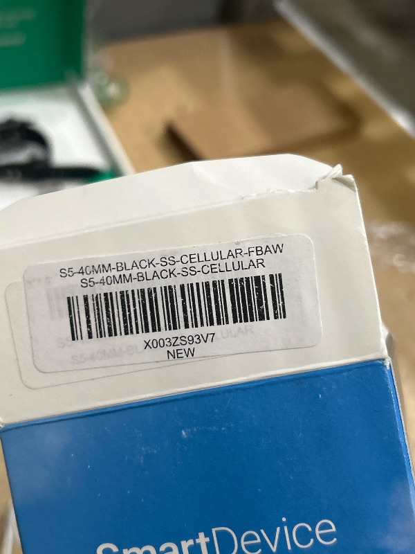 Photo 1 of ** SEE NOTES ***Apple Watch Series 5 (GPS + Cellular, 40MM) - Stainless Steel Case with Black Sport Band (Renewed)