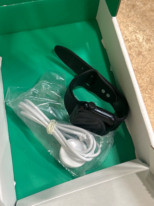 Photo 1 of *** SEE NOTES ***Apple Watch Series 9 [GPS + Cellular 41mm] Midnight Aluminum Case with Midnight Sport Band S/M (Renewed Premium)