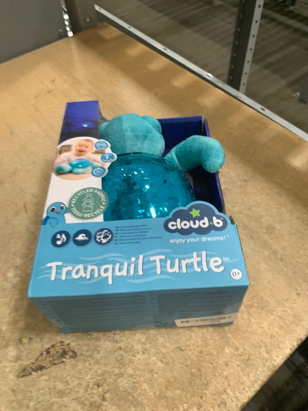 Photo 1 of ??Cloud b Ocean Projector Nightlight with 2 White Noises & 2 Soothing Sounds | Adjustable Settings | Cry Sensor | Tranquil Turtle - Aqua (Rechargeable)