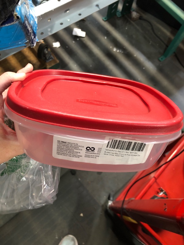 Photo 1 of ***(MINOR DAMAGE)***
Rubbermaid Easy Find Lids Food Storage Container, 9 Cup, Racer Red
