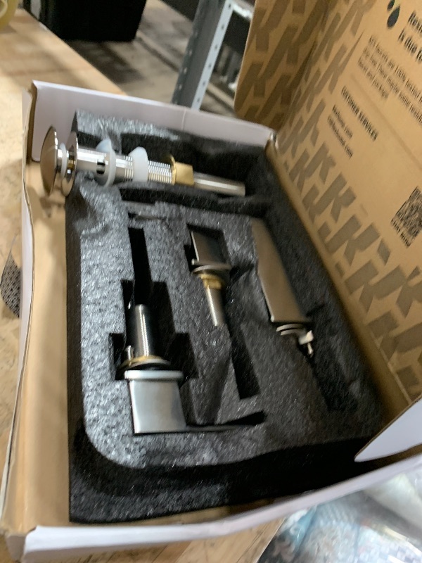 Photo 1 of ***PARTS ONLY***KES Brushed Nickel Bathroom Faucet 3 Hole, 8-Inch Widespread Bathroom Sink Faucet with Metal Bathroom Sink Drain with Overflow, Vanity Faucet with cUPC Supply Line, L4350LFF12-BS-C1