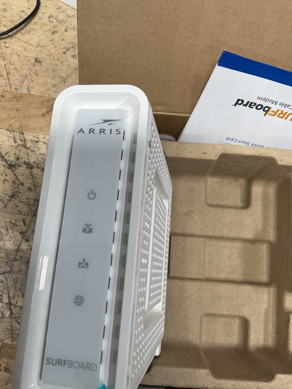 Photo 1 of ARRIS (SB8200) - Cable Modem - Fast DOCSIS 3.1 32x8 Gigabit Cable Modem , Approved for Comcast Xfinity, Cox, Charter Spectrum, & more | 1 Gbps Max Internet Speed, 4 OFDM Channels