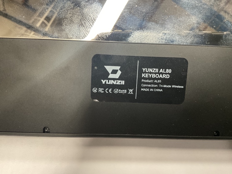 Photo 1 of YUNZII AL80 Wireless Mechanical Keyboard,Full Aluminum CNC, Smart LCD Display,Hot Swappable Gasket Mount 75% Layout with Knob,BT/2.4G/USB-C,QMK/VIA Support for Win/Mac (Black, Gateron Zero Switch)