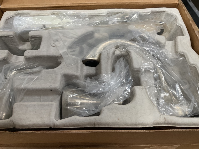 Photo 1 of Moen Eva Brushed Nickel Two-Handle High-Arc Widespread Bathroom Faucet, Bathroom Faucets for Sink 3 Hole Setup with Drain Trim, (Valve Required), T6420BN