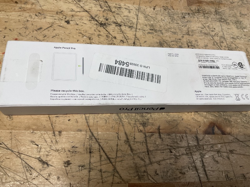 Photo 1 of Apple Pencil Pro: Latest Model - Device Compatibility Check Required - Pixel-Perfect Precision, Tilt and Pressure Sensitivity, Perfect for Note-Taking, Drawing, and Art. Charges and Pairs Magnetically