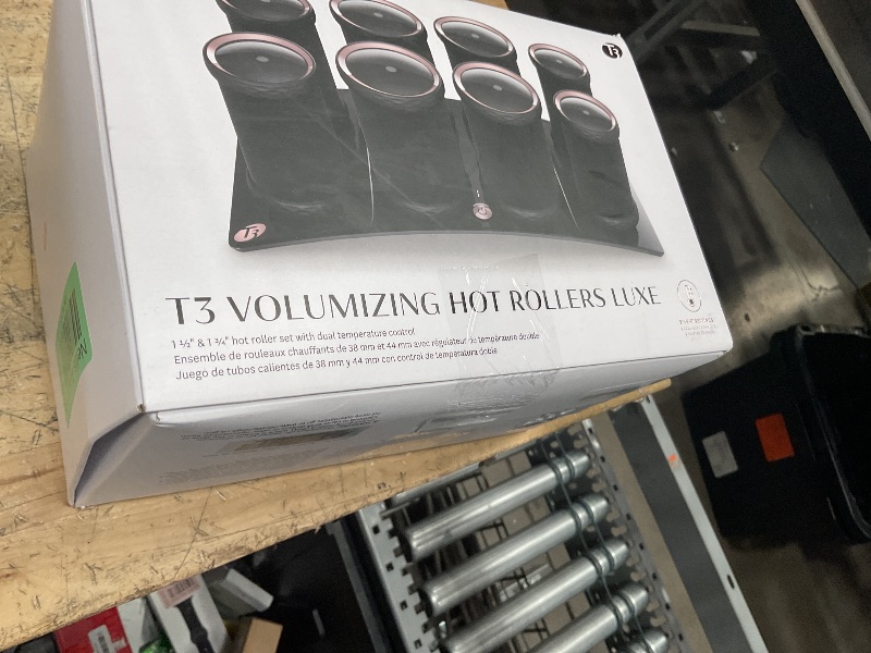 Photo 1 of (used)(dirty) T3 - Volumizing Hot Rollers LUXE | Premium Hair Curler Set for Long Lasting Volume, Body & Shine | Set of 8-4 XL (1.75") & 4 Large (1.5”)