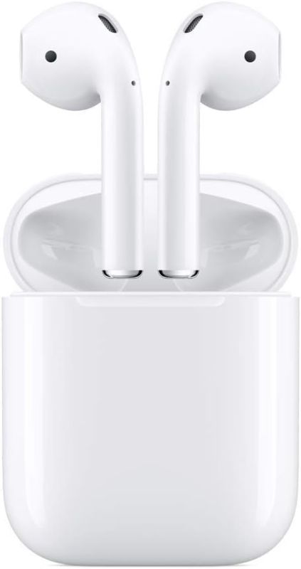 Photo 1 of Apple AirPods 4 Wireless Earbuds, Bluetooth Headphones, Personalized Spatial Audio, Sweat and Water Resistant, USB-C Charging Case, H2 Chip, Up to 30 Hours of Battery Life, Effortless Setup for iPhone