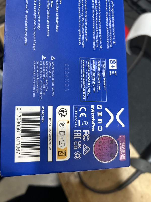 Photo 1 of PDP Victrix Pro BFG Wireless Gaming Controller for Playstation 5 / PS5, PS4, PC, Modular Esports Gamepad, Remappable Buttons, Customizable Triggers/Paddles/D-Pad/Fightpad, PC App, White