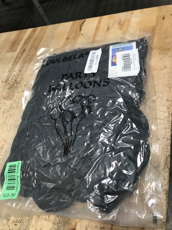 Photo 1 of 110pcs Black Balloon 12 inch, Black Latex Balloons for Birthday Party Baby Shower Wedding(with 2 Ribbons).