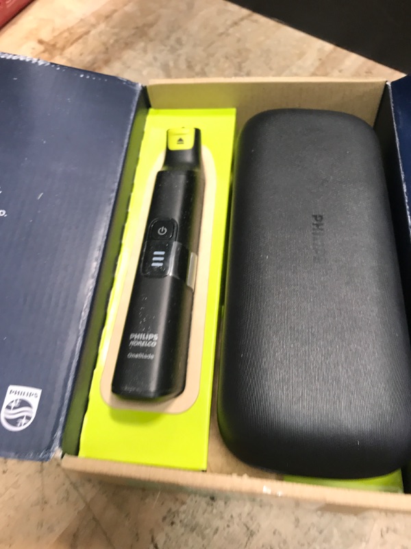 Photo 1 of Philips Norelco OneBlade 360 Pro Face + Body Electric Beard Trimmer, Shaver & Bodygroomer, with 360 Blade Technology, 2X 360 Blade, 20-Length Adjustable Comb, Body Kit, & Travel Case, QP6552/90