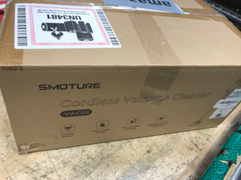 Photo 1 of *FOR PARTS ONLY* Cordless Vacuum Cleaner, 550W 45KPA 60 Mins Runtime Self-Standing Vacuum Cleaners for Home, Stick Vacuum with Charging Dock Station Removable Battery, Handheld Vacuum for Pet Hair/Carpet/Floor