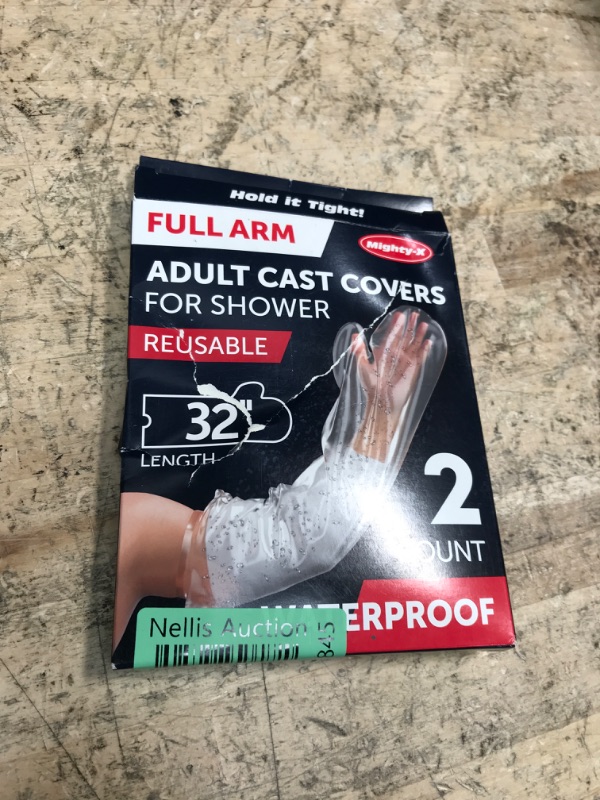 Photo 1 of 100% Waterproof Cast Covers for Shower Arm Adult - Tight Seal - 2pk Reusable Cast Protectors - Full Arm Bag Sleeves - Strong and Durable