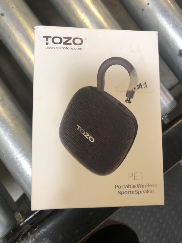 Photo 1 of TOZO PE1 Portable Bluetooth Speakers with Adjustable Carabiner, Mini Bluetooth Wireless Shower Speaker with IPX8 Waterproof, 32H Playtime Punchy Bass Audio Speaker for Home, Outdoor and Travel, Black