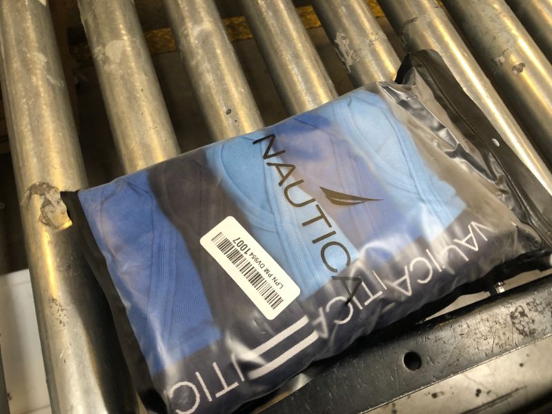 Photo 1 of Nautica Men's Classic Cotton Fly Front Briefs, Peacoat/aero Blue/Sea Cobalt-6 Pack, XL