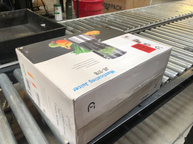 Photo 1 of Masticating Juicer Machines, 5.8" Inch Feeding Chute Supports Whole Fruits and Vegetables?350W Slow Cold Press Juicer?Easy to Clean,Gray-Stainless Steel