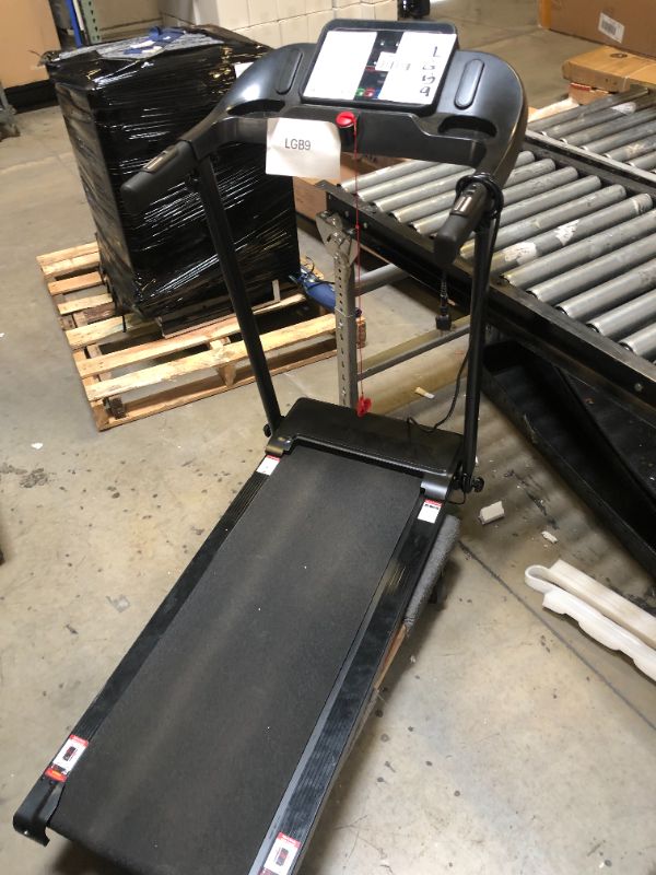 Photo 1 of CURSOR FITNESS Home Folding Treadmill with Pulse Sensor, 2.5 HP Quiet Brushless, 7.5 MPH, 265 LBS Capacity