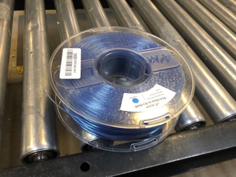 Photo 1 of AMOLEN 3D PLA Printer Filament, 1.75mm Glow in The Dark Shiny Firefly Blue PLA Filament for 3D Printing, Best with UV Lamps, 1kg Spool (2.2lbs), Dimensional Accuracy +/- 0.02 mm, Fit Most 3D Printers