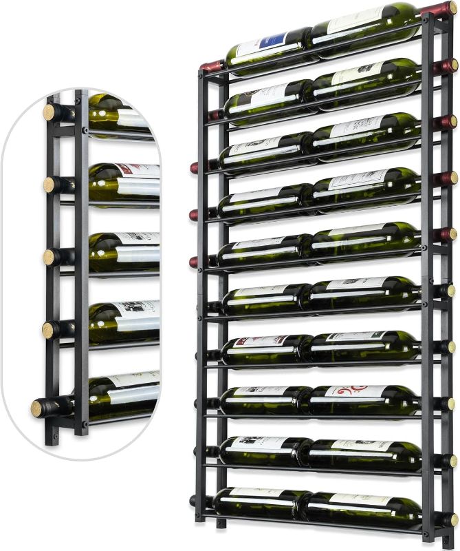 Photo 1 of Wine Rack  - Black Wall Wine Storage Holder
