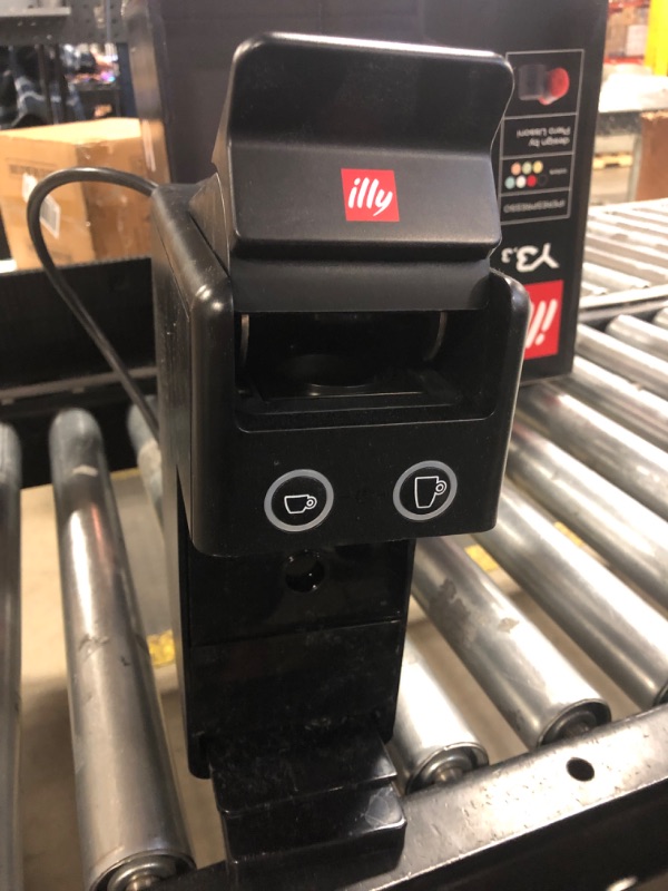 Photo 1 of Illy Y3.3 Espresso Machine, Single Serve Coffee Machine for IperEspresso Capsules, Single Cup Espresso Maker (Black)
