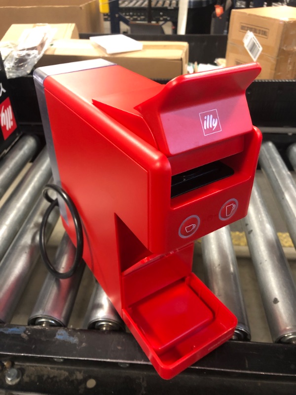Photo 1 of Illy Y3.3 Espresso Machine, Single Serve Coffee Machine for IperEspresso Capsules, Single Cup Espresso Maker (RED)
