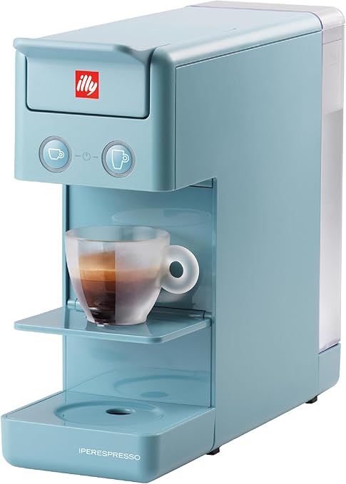 Photo 1 of Illy Y3.3 Espresso Machine, Single Serve Coffee Machine for IperEspresso Capsules, Single Cup Espresso Maker (Amalfi Blue)