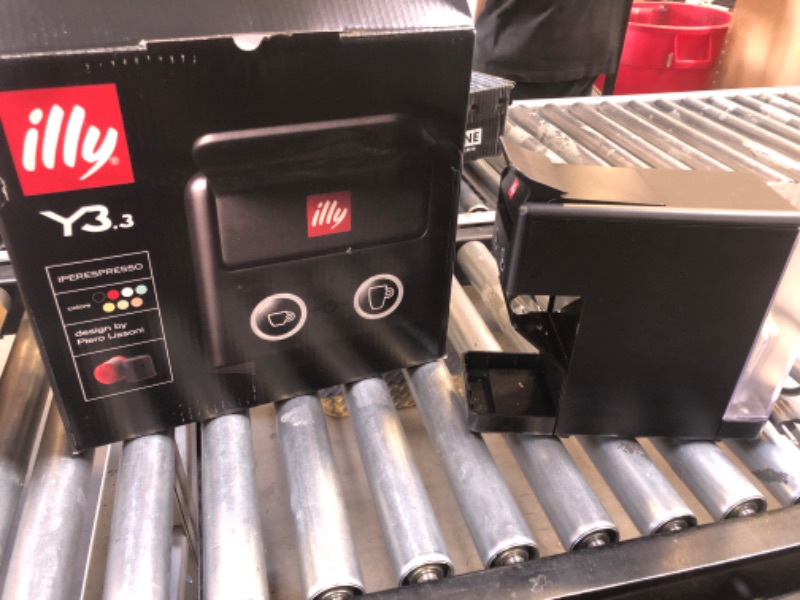 Photo 1 of Illy Y3.3 Espresso Machine, Single Serve Coffee Machine for IperEspresso Capsules, Single Cup Espresso Maker (BLACK)

