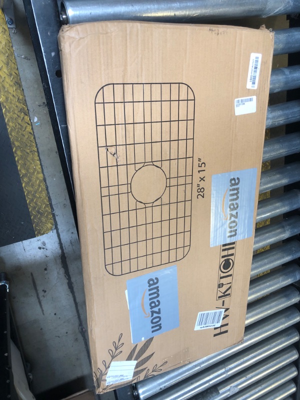 Photo 1 of HW-Kitchen 28" x 15" Sink Protector - Stainless Steel Rack - Drying Rack - Kitchen Sink Protector - Farm Sink Rack