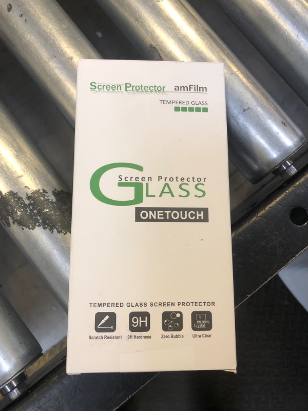 Photo 1 of amFilm OneTouch 2+2 Pack Compatible with iPhone 15 Pro Screen Protector 6.1" Tempered Glass with Camera Lens Protector Accessories, Premium Easiest Installation Kit 9H HD, Case Friendly