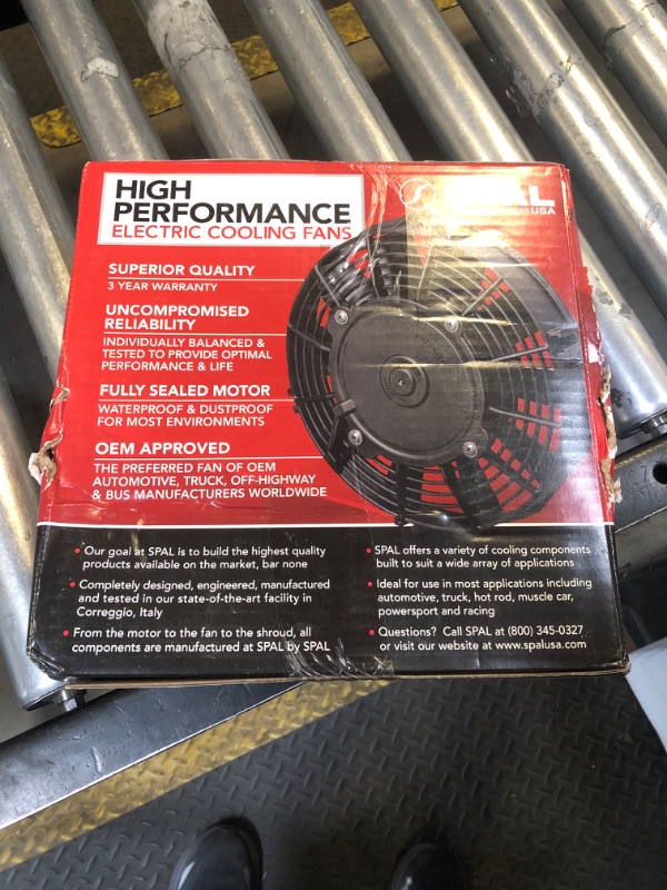 Photo 1 of Spal 7.5" Straight Blade Low Profile Fan / 12V Puller