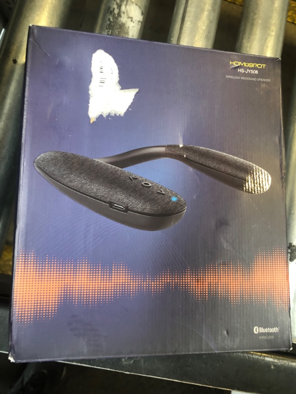Photo 1 of HomeSpot JY508 Wireless Neckband Speaker - 3D Stereo Sound, 12 Hrs Play Time, Low Latency for Gaming/TV, Type-C Quick Charging, Wearable Speaker for Home, Office, and Outdoors