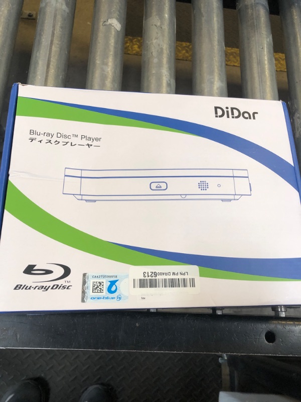 Photo 1 of Didar Blu Ray DVD Player, Ultra Mini 1080P Blue Ray Disc Player Home Theater Play All DVDs and Region A 1 Blu-Rays, Support Max 128G USB Flash Drive + HDMI/AV Output + Built-in PAL/NTSC with Cables