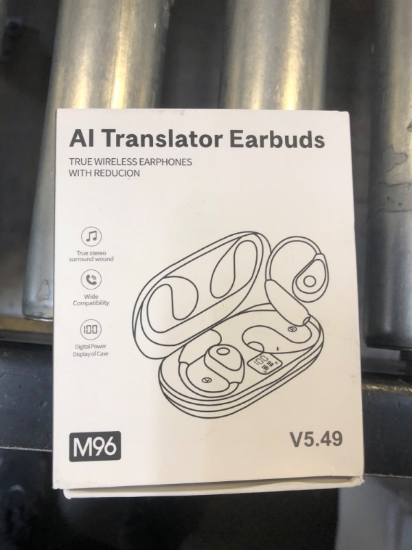 Photo 1 of AI Language Translator Earbuds, OWS Real-Time 3-in-1 Translation Earbuds 144 Languages & Accents, Translation Device for Travel Business Learning?Black?