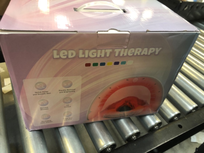 Photo 1 of Beuwe Red-Light-Therapy-Mask, Led Light Therapy for Face, 7 Colors Led Face Mask Facial Led Light Therapy Tool Skin Care Equipment at Home, Facial Neck Body Hand Beauty Mask