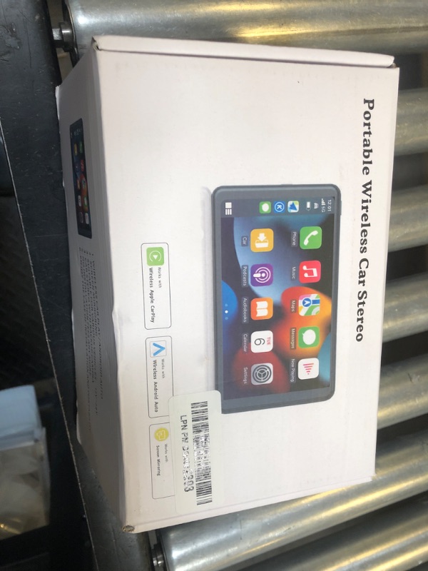 Photo 1 of Apple Carplay Screen for Car, 7" HD Portable Car Stereo Touch Screen with Wireless Android Auto, Backup Camera, Car Audio Receivers with Voice Control, Mirror Link, Bluetooth, GPS Navigation