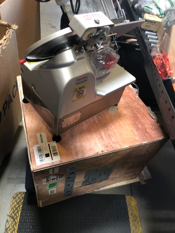 Photo 1 of GARVEE Automatic Meat Slicer, 550W Deli Slicer with 12" Carbon Steel Blade, Meat Slicer Machine with Adjustable Thickness From 0?14 mm Suitable for Commercial/Home Use