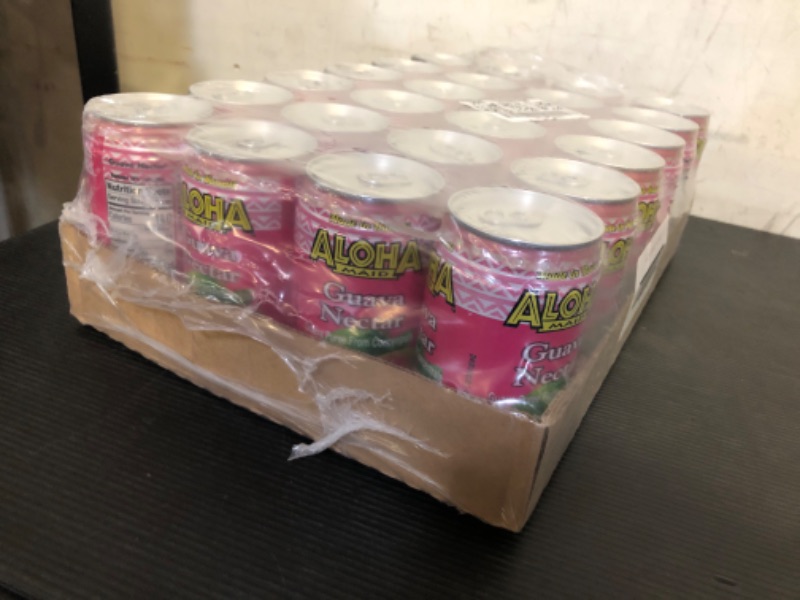 Photo 1 of exp date 07/2025--24 pack Aloha Maid Maid Drink Guava