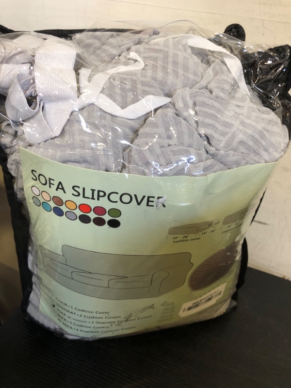 Photo 1 of XINEAGE 2025 New 3 Pieces Couch Covers for 2 Extra Large Cushion Sofa Super Stretch Sofa Cover for 2 Large Seat Universal Loveseat Slip Cover for Living Room (Silver Grey), 71"-91"(2 Cushions)