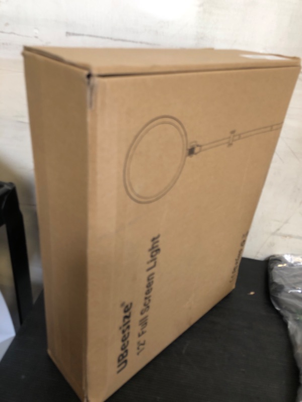 Photo 1 of UBeesize Professional Big Ring Light with 66" Tall Stand, Phone Holder, and Remote – 6500K Full-Screen Lighting for Studio, Barber, Makeup, Photography, and Live Streaming