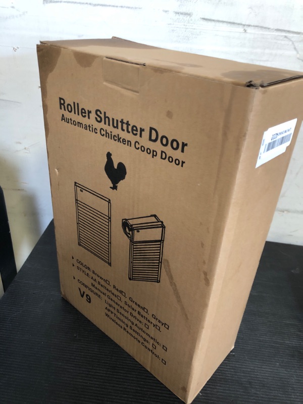 Photo 1 of Automatic-Chicken-Coop-Door-Solar - Powered with Timer/Light Sensor Setting, Auto Chicken Coop Door LCD Display Remote Control Anti-Pinch Various Modes