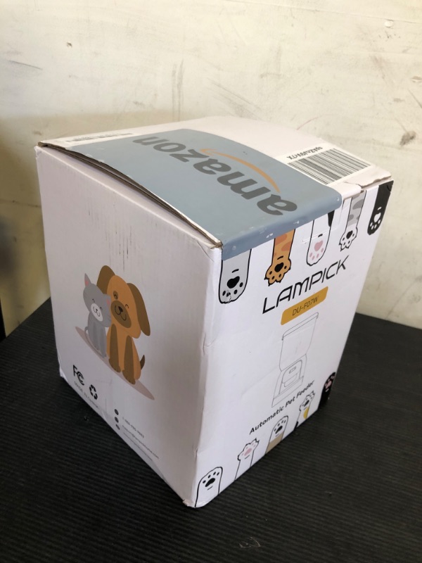 Photo 1 of LAMPICK Smart Automatic Cat Feeder - WiFi Cat Food Dispenser with APP Control Up to 15 Portions((8g/Portion) 10 Meals Per Day, Dual Power Supply Pet Feeders for Cats/Dogs (4L/16.9 Cups)