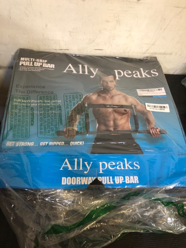Photo 1 of Ally Peaks Pull Up Bar for Doorway | Thickened Steel Max Limit 440 lbs Upper Body Workout| Multi-Grip Strength| Indoor Chin-Up Bar Fitness Trainer for Home Gym Portable