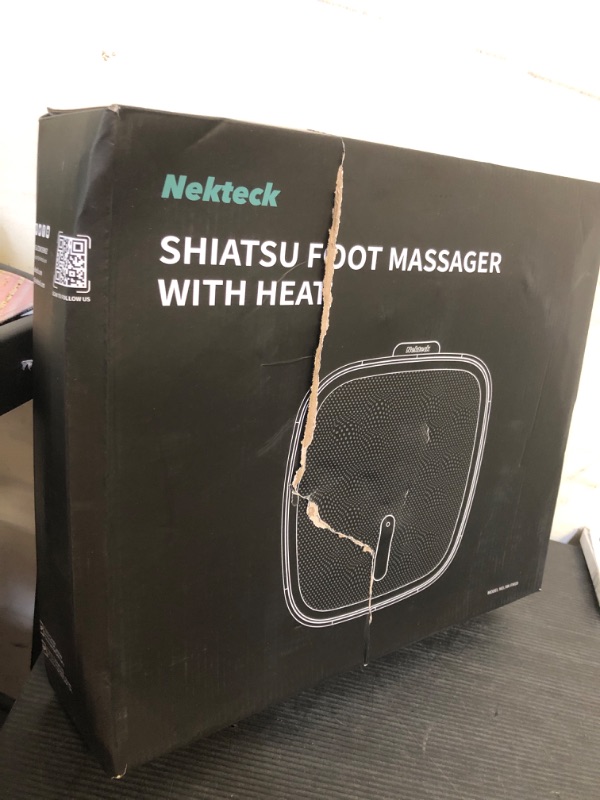 Photo 1 of Nekteck Shiatsu Foot Massager with Heat, Electric Kneading Feet Massage Machine for Plantar Fasciitis, Pain Relief, Built-in Infrared Heat Function for Home and Office