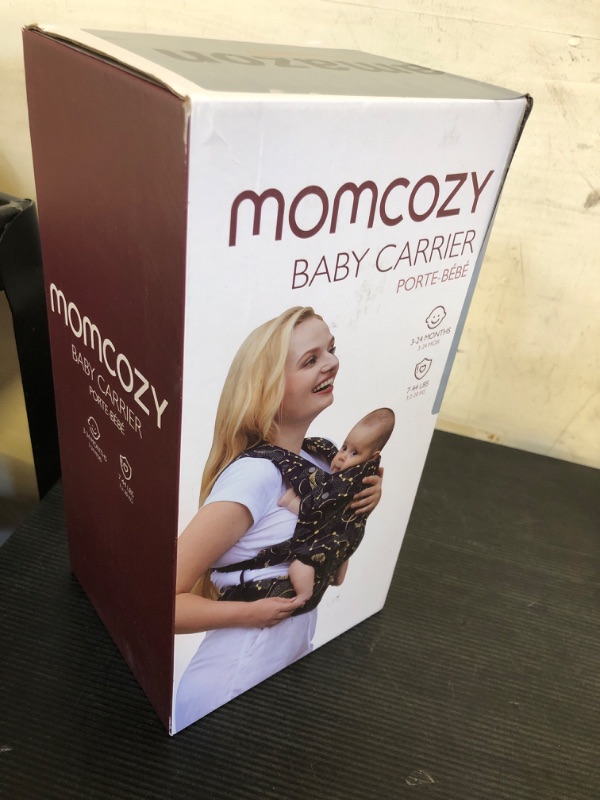 Photo 1 of Momcozy Baby Carrier - Ergonomic, Cozy and Lightweight Carrier for 7-44lbs, Effortless to Put On, Ideal for Hands-Free Parenting, Enhanced Lumbar Support, Purehug for Infant to Toddler, Grey
