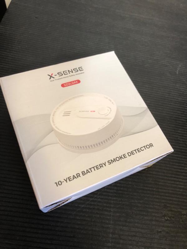 Photo 1 of X-Sense  Detector, 10-Year Battery Smoke Fire Alarm with Photoelectric Sensor, LED Indicator & Silence Button, 1-Pack