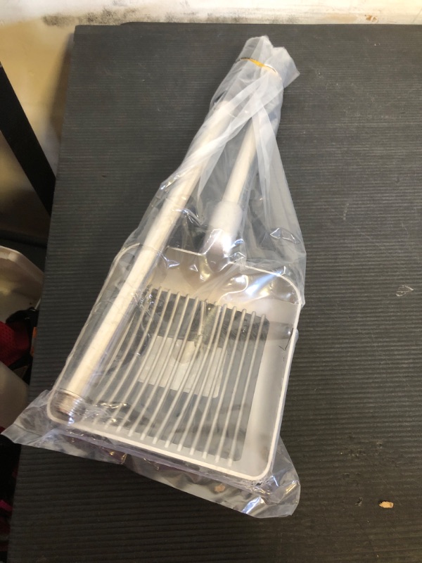 Photo 1 of Metal Cat Litter Scoop - 32in Metal Deep Shovel - Removable Stainless Steel - No Bending Back Heavy Duty Cat Litter Scoop - Non-Stick Long Handle Cat Litter Scooper
